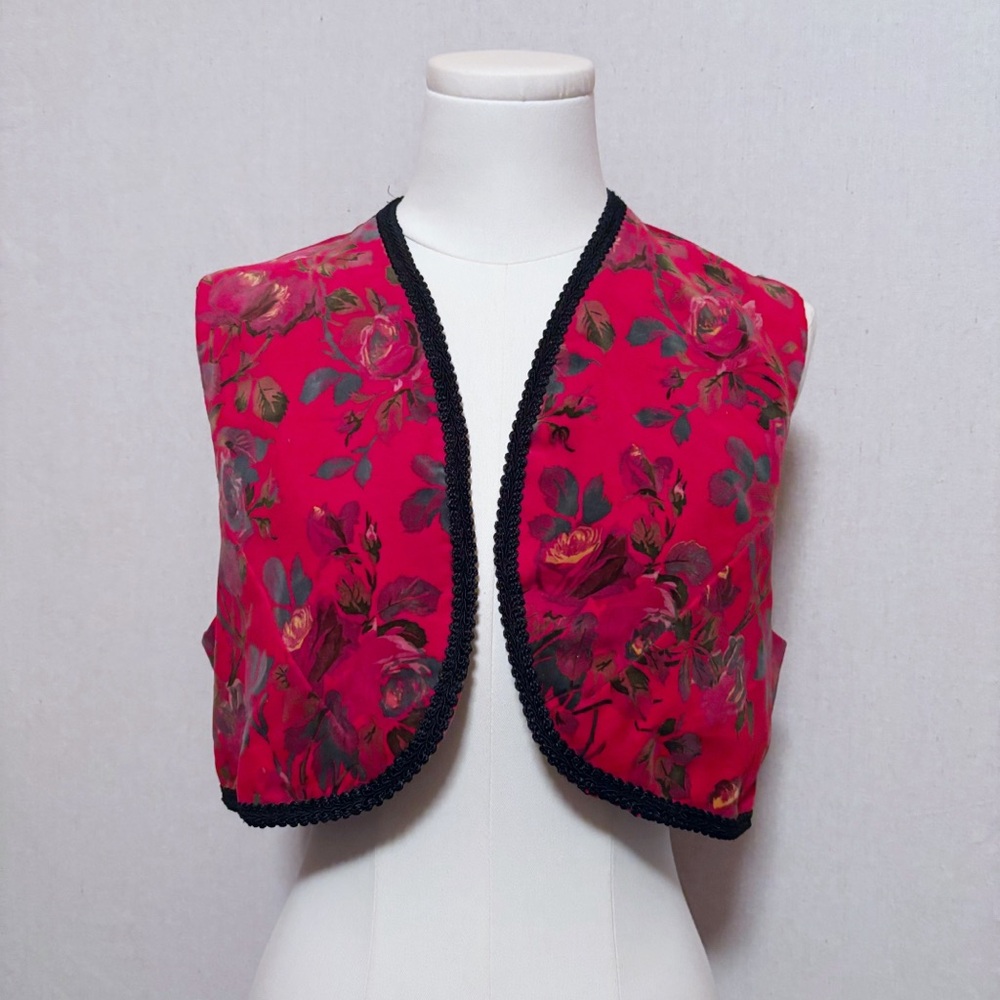Vintage red vest size small - medium